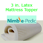 Nimble-Pedic Talalay Latex Mattress Toppers 3in